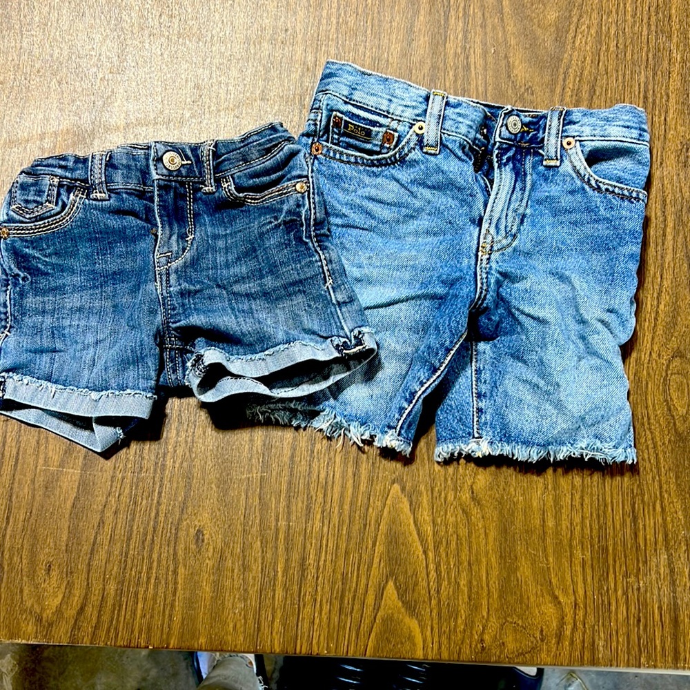Girls size 4T shorts Levi’s and Polo